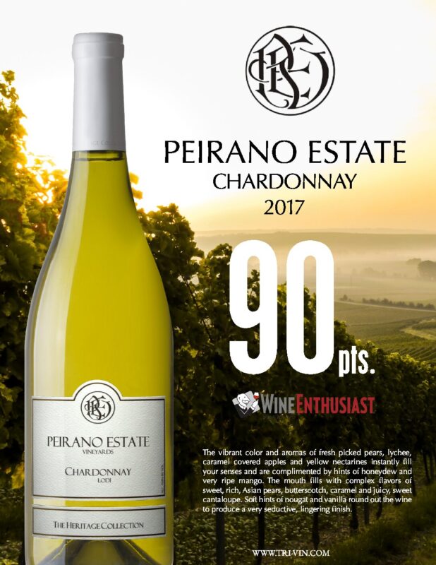 Peirano Estate Chardonnay The Heritage Collection (2017) (D9325) 21ss TriVin Imports, Inc Wines