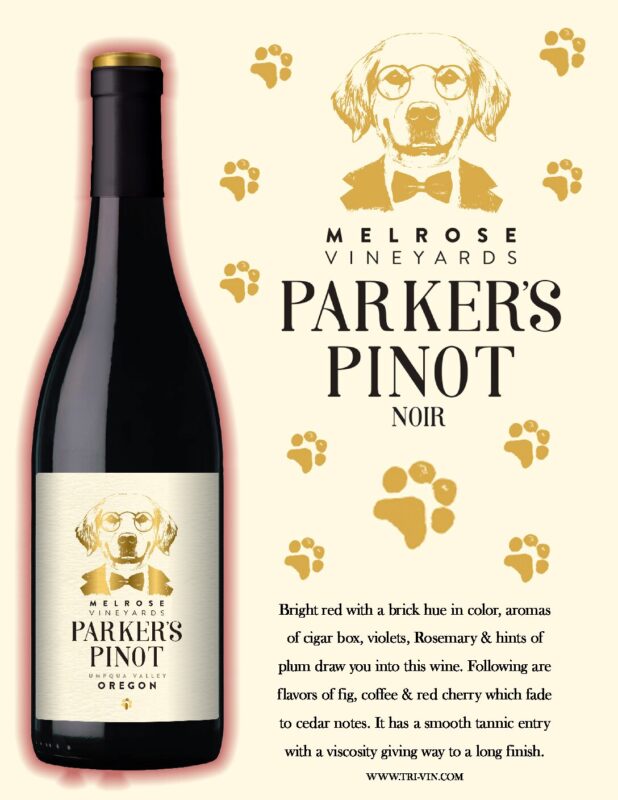 Melrose Vineyards Parker's Pinot Noir (2020) (D8010) 21ss TriVin