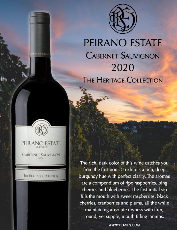 Peirano Estate Sauvignon The Heritage Collection (2020) (PD9323) 22ss TriVin Imports